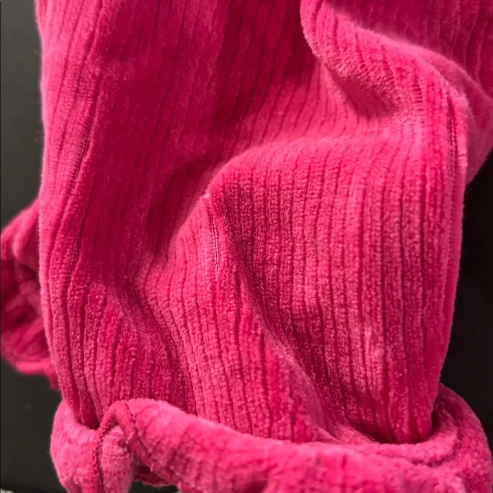 The Children's Place Stretch velour ribbed slack set with ruffle hem 6-9 months - Picture 3 of 9